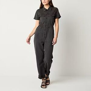 a.n.a Womens Short Sleeve Jumpsuit